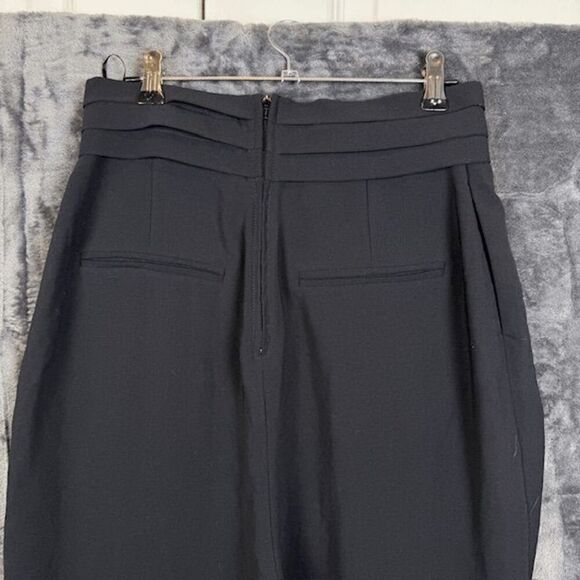 C/MEO Collective Harmony Pants High Waist Drape Pleats Taper Zipper Ankle Small - Picture 5 of 13